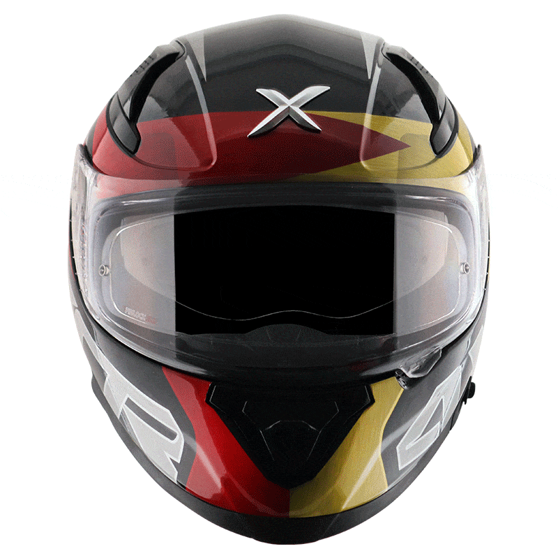 Axor Apex HEX-2 Gloss White Red Helmet