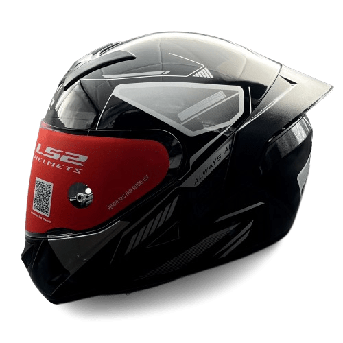 LS2 FF352 ROOKIE BETHA GLOSS BLACK GREY HELMET Destination Moto