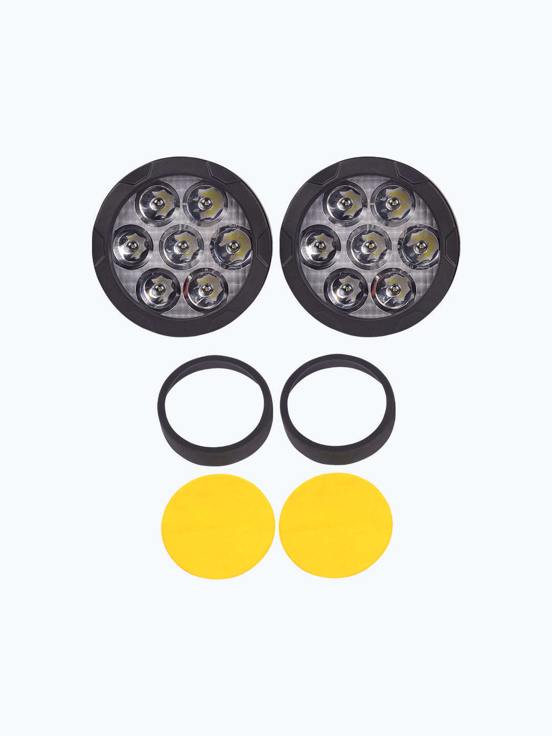 HJG 7 LED PREMIUM ROUND FOG LIGHT WITH BRIGHTNESS CONTROLLER