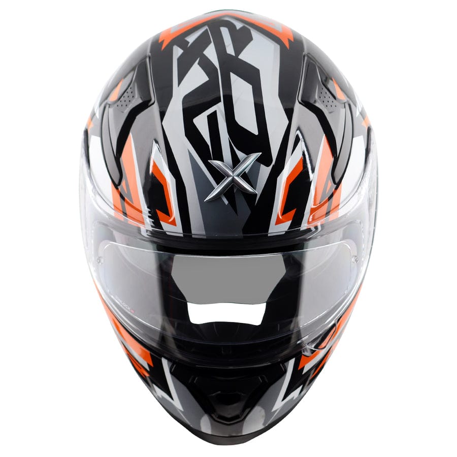 Axor Helmets Axor Apex Streak Gloss Black Orange Helmet