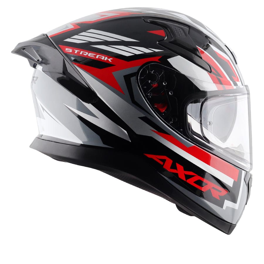 Axor Helmets Axor Apex Streak Gloss Black Red Helmet