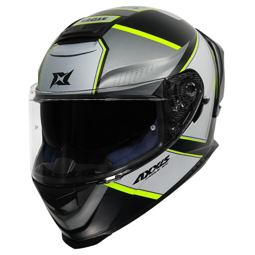 AXXIS EAGLE BALANCE MATT GREY NEON YELLOW HELMET – Destination Moto