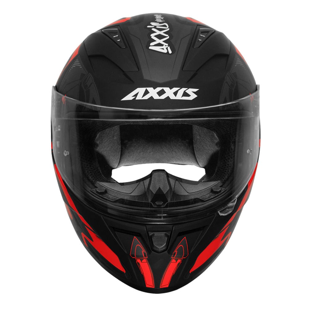 Destination Moto Axxis Segment Arrows Matt Fluoro Red Helmet