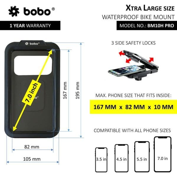 Destination Moto Bobo BM10H Pro Waterproof Mobile Holder