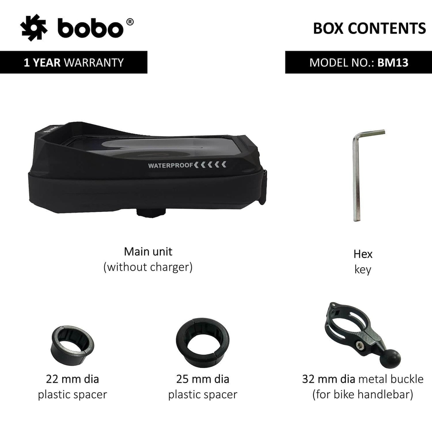 Destination Moto BOBO BM13 Waterproof Motorcycle Mobile Mount