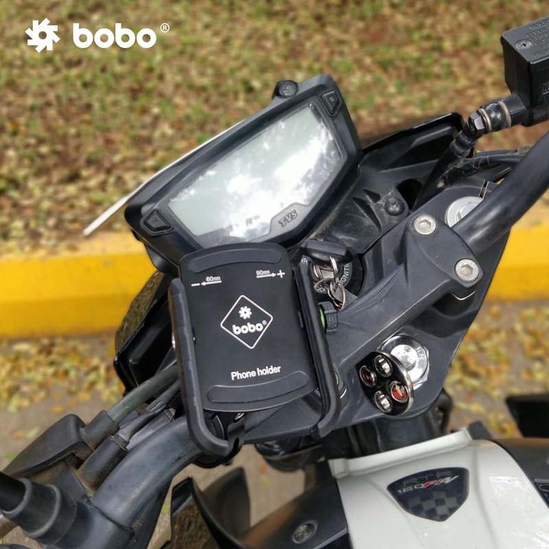 Destination Moto BOBO BM4 PRO Jaw-Grip Bike Phone Holder with Vibration Controller Motorcycle Mobile Mount