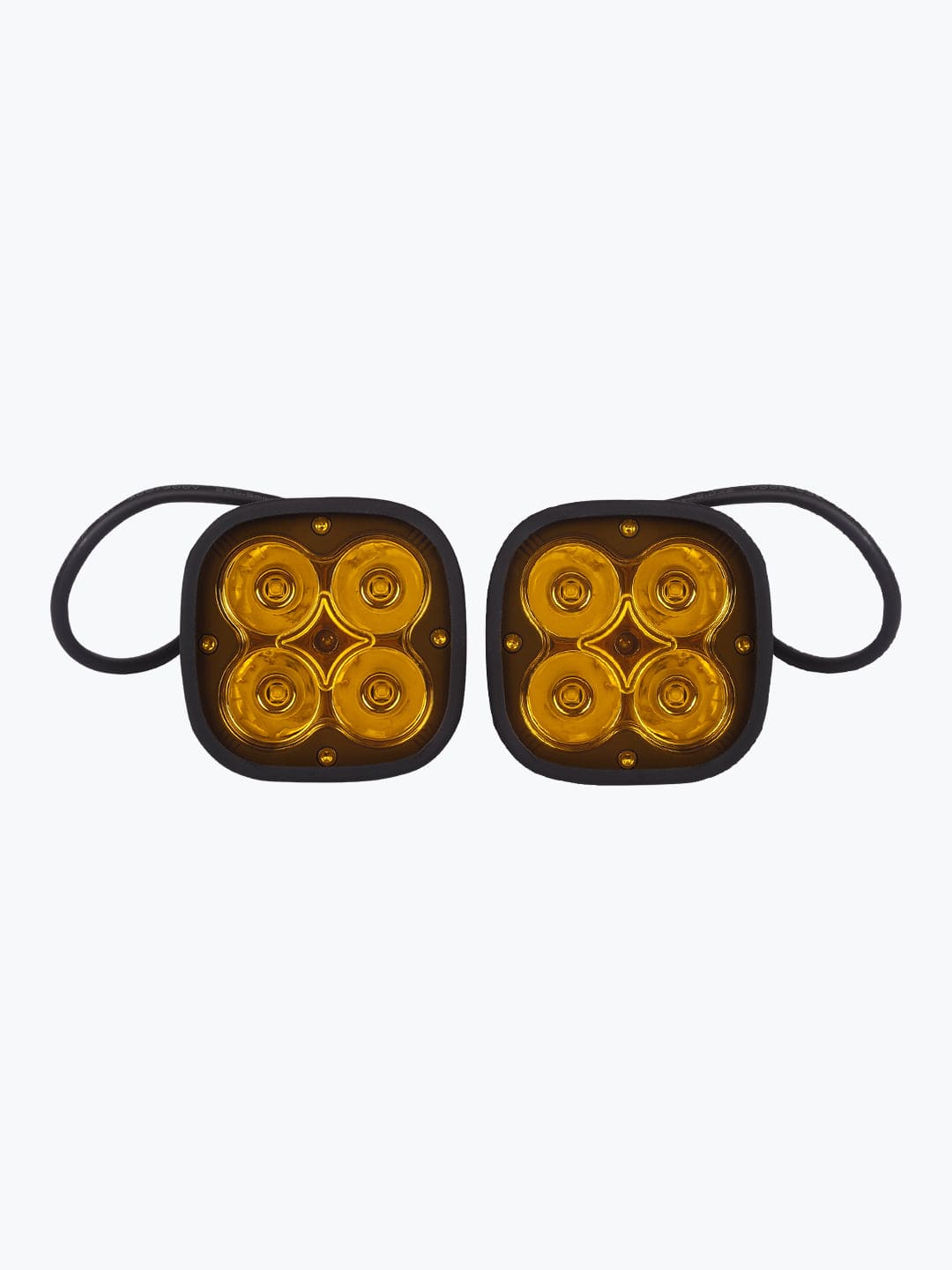 Destination Moto HJG 4 LED CAP PREMIUM PAIR FOG LIGHT WITH BRIGHTNESS CONTROLLER