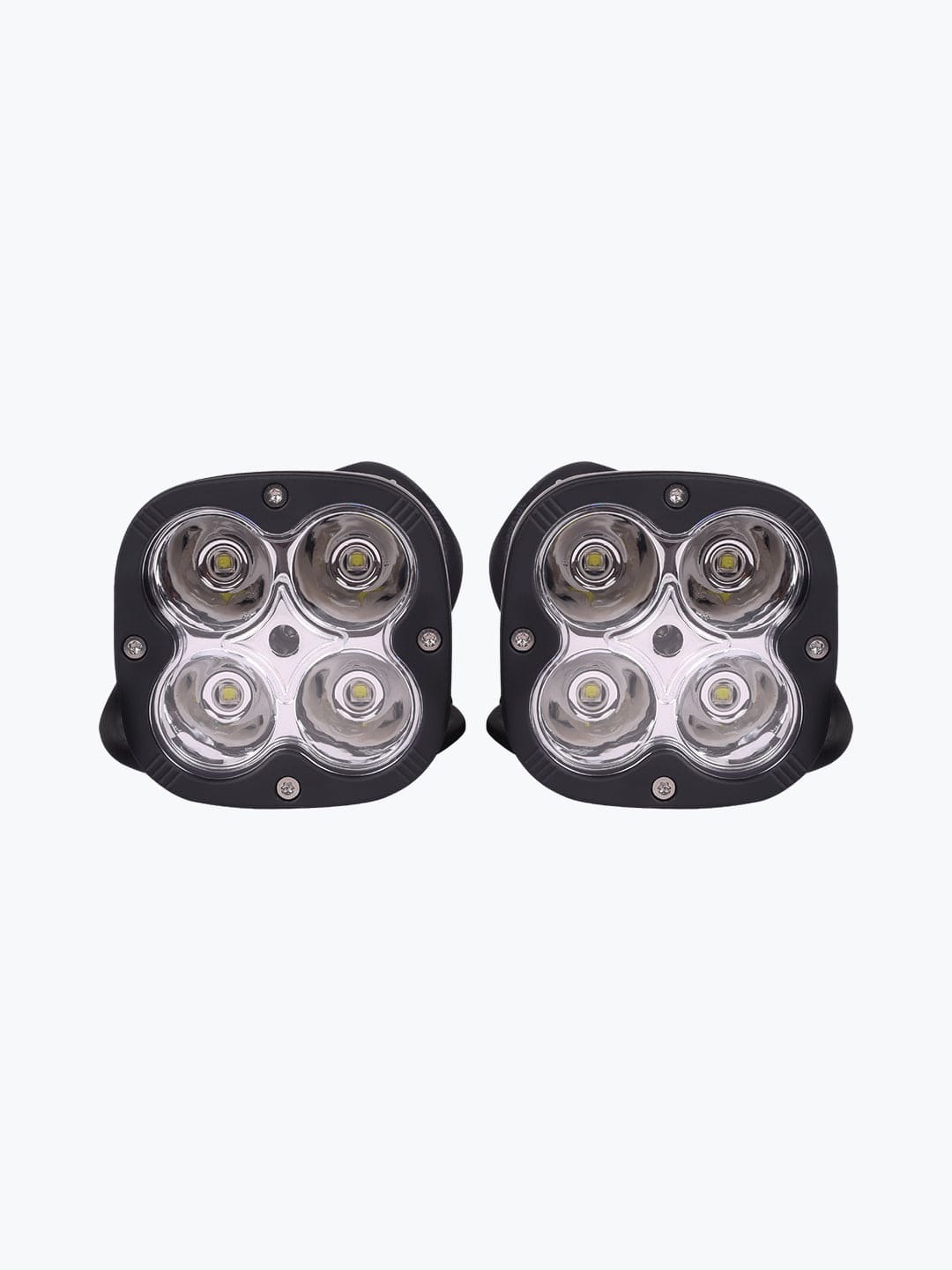 Destination Moto HJG 4 LED CAP PREMIUM PAIR FOG LIGHT WITH BRIGHTNESS CONTROLLER