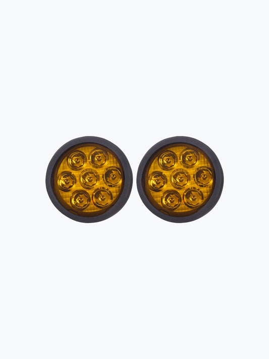 Destination Moto HJG 7 LED PREMIUM ROUND FOG LIGHT WITH BRIGHTNESS CONTROLLER