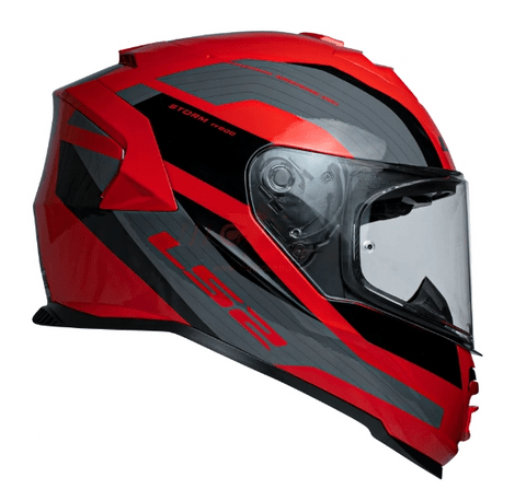 Destination Moto LS2 FF800 Storm II Rocker Gloss Black Grey Red Helmet