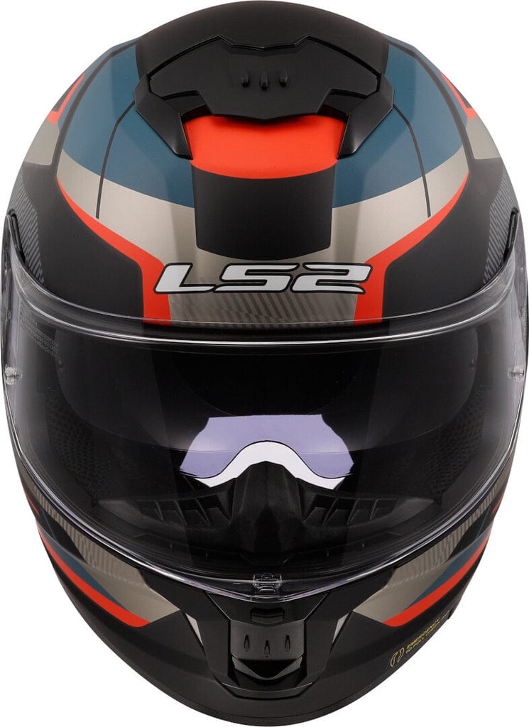 Destination Moto LS2 FF808 Road Matt Black Blue Red Helmet