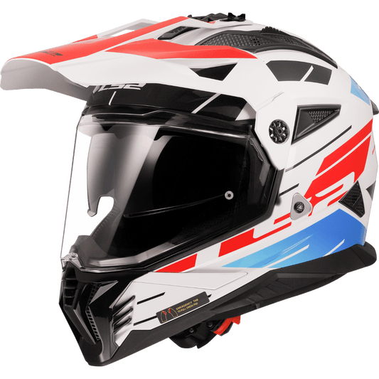 Destination Moto LS2 MX436 PIONEER II NAMIB GLOSS WHITE BLUE RED