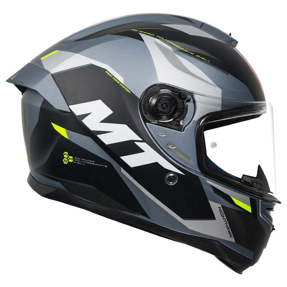 Destination Moto MT HUMMER NIGHTHAWK MATT BLACK GREY HELMET