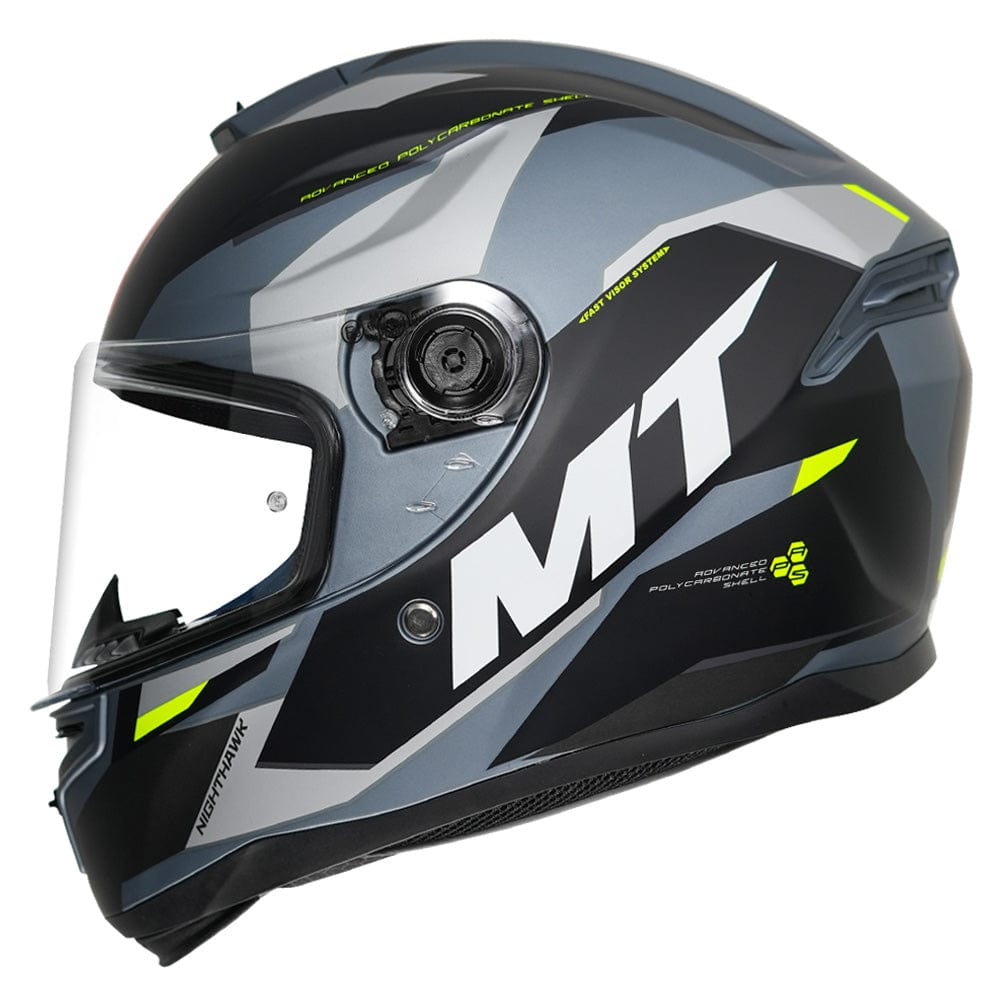 Destination Moto MT HUMMER NIGHTHAWK MATT BLACK GREY HELMET