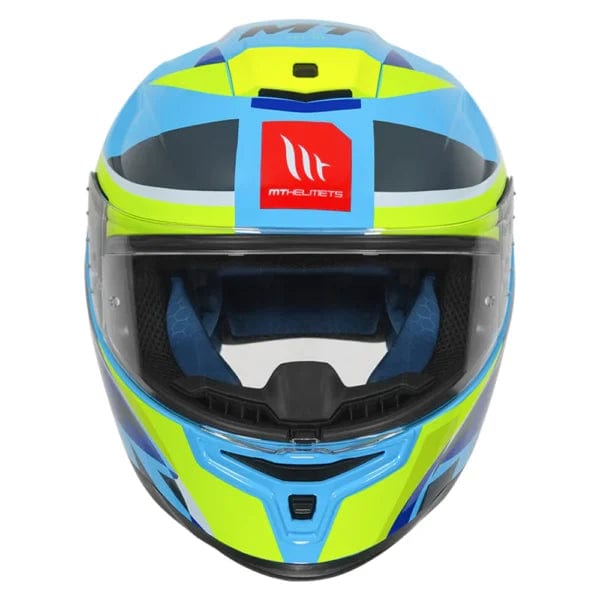 Destination Moto MT HUMMER OASIS GLOSS BLUE NEON HELMET