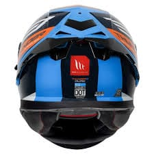 Destination Moto MT Thunder 3 SV Pro Calipso Gloss Blue Orange Helmet