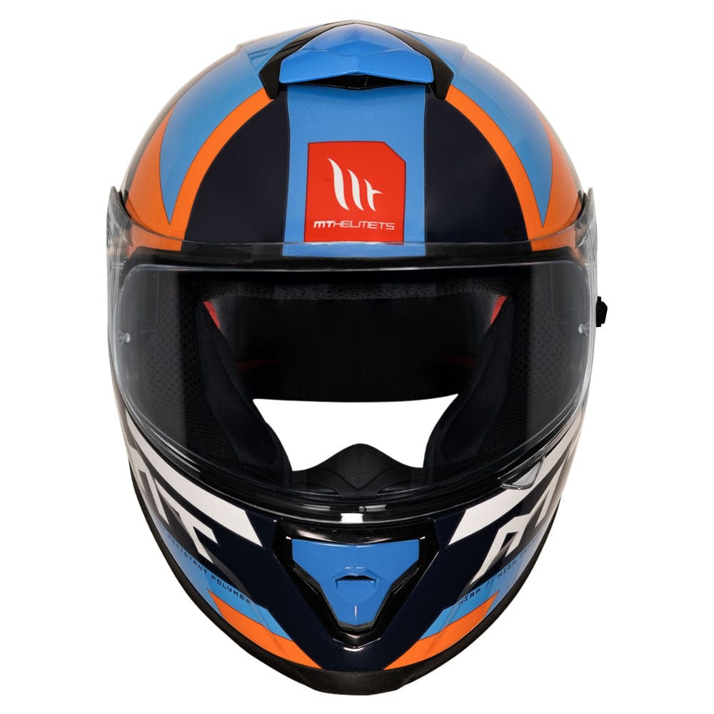 Destination Moto MT Thunder 3 SV Pro Calipso Gloss Blue Orange Helmet