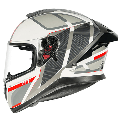 Destination Moto MT THUNDER 3 SV PRO NOVA GLOSS WHITE RED HELMET