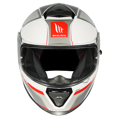 Destination Moto MT THUNDER 3 SV PRO NOVA GLOSS WHITE RED HELMET