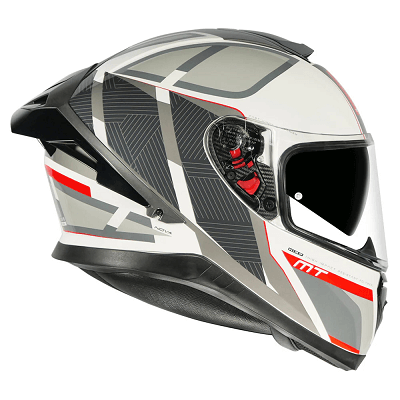 Destination Moto MT THUNDER 3 SV PRO NOVA GLOSS WHITE RED HELMET