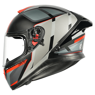 Destination Moto MT THUNDER 3 SV PRO NOVA MATT GREY RED HELMET