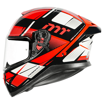 Destination Moto MT THUNDER 3 SV PRO SYNTHEX GLOSS FLUORO RED HELMET