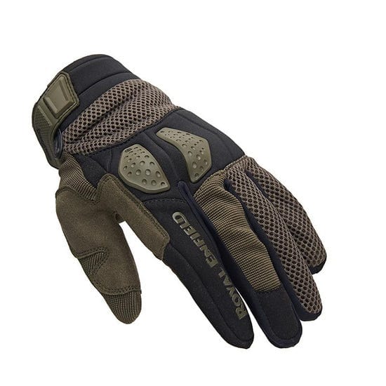 Destination Moto Royal Enfield Trailblazer Gloves Moss Green