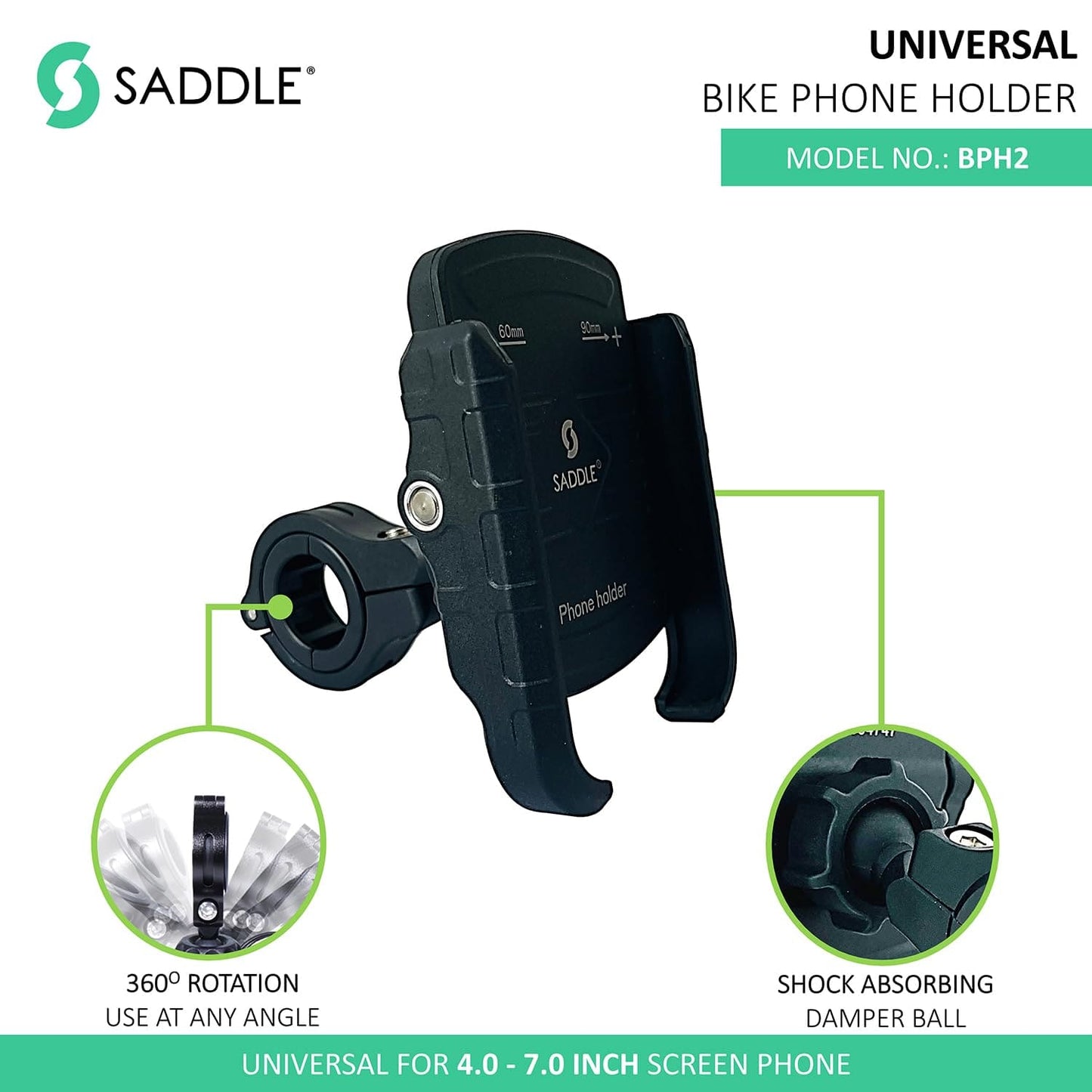 Destination Moto Saddle BPH2 Bike/Motorcycle/Scooter Mobile Phone Holder