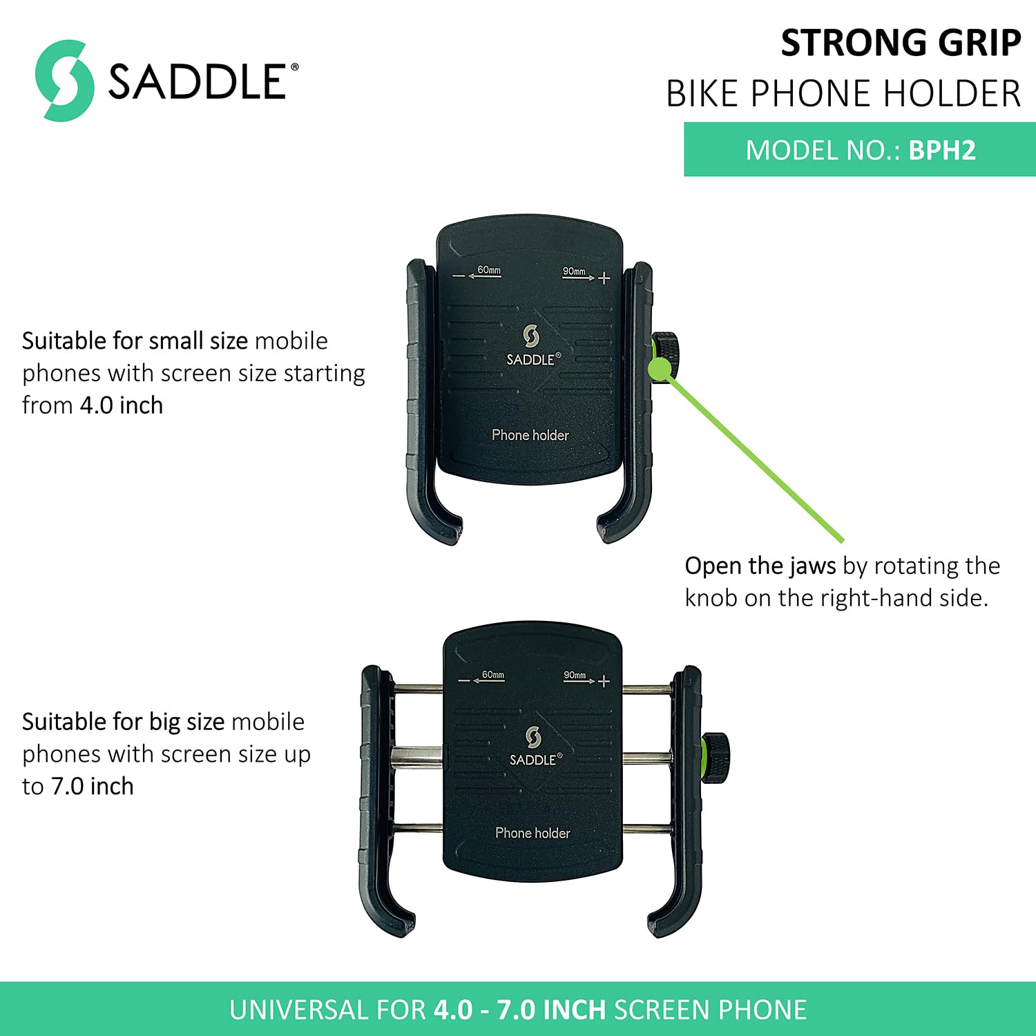 Destination Moto Saddle BPH2 Bike/Motorcycle/Scooter Mobile Phone Holder