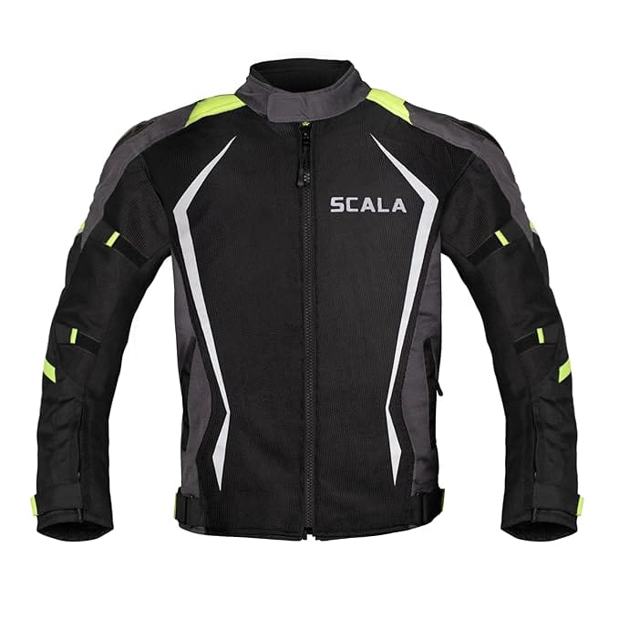 Destination Moto Scala Brave Riding Jacket Black Neon