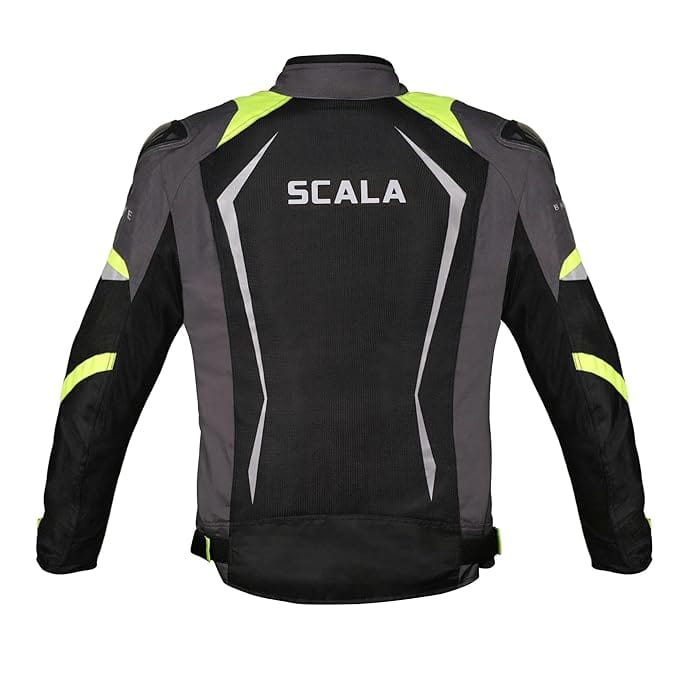 Destination Moto Scala Brave Riding Jacket Black Neon