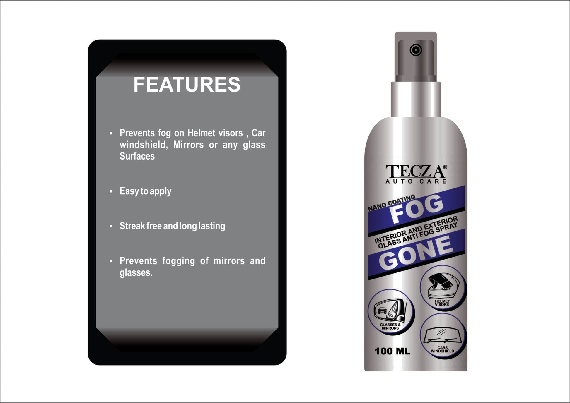 Destination Moto TECZA FOG GONE ANTI FOG 100ML