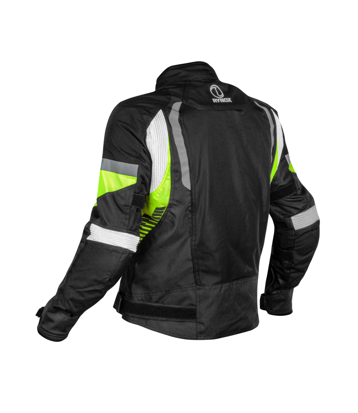 Destination Moto TORNADO PRO 4 JACKET - CE CERTIFIED CLASS A BLACK HI VIZ GREEN