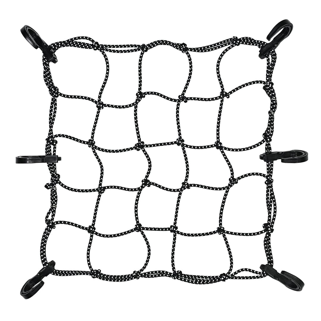 Destination Moto VIATERRA REFLECTIVE BUNGEE TIE DOWN NET (12″ X 12″)