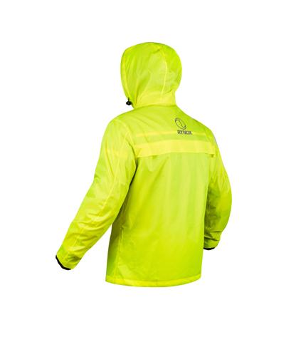 Rynox H2Go Pro Rain Jacket Hi Viz Green Destination Moto